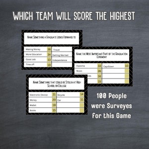 Graduation Friendly Feud Game, Graduation Party Game, Printable ...