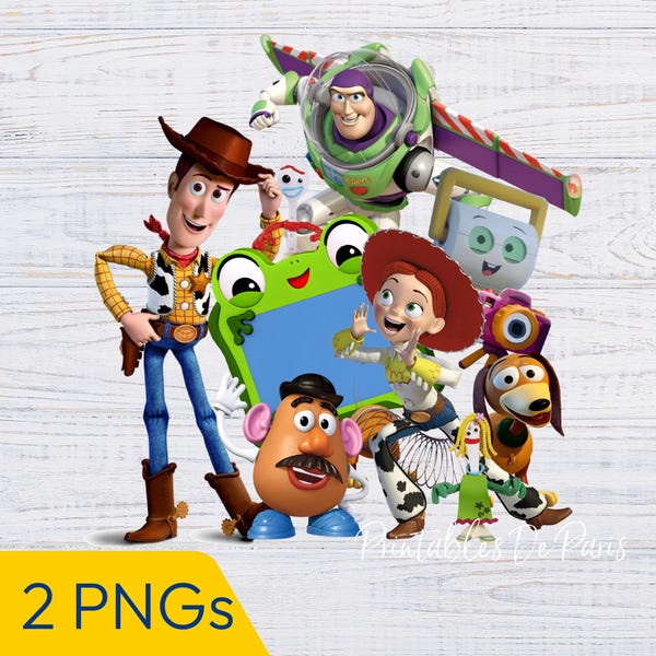 Toy Story 5 PNG, imágenes prediseñadas de Toy Story 5, Buzz y Woody en nenúfar PNG, camiseta de Toy Story, adorno para pastel de Toy Story 5