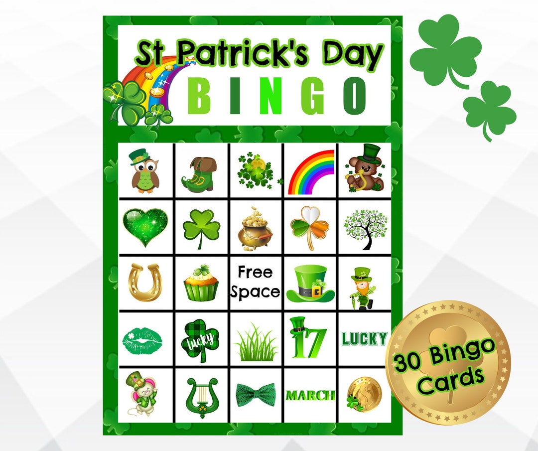 St Patrick's Day BINGO Game St Patrick's Classroom