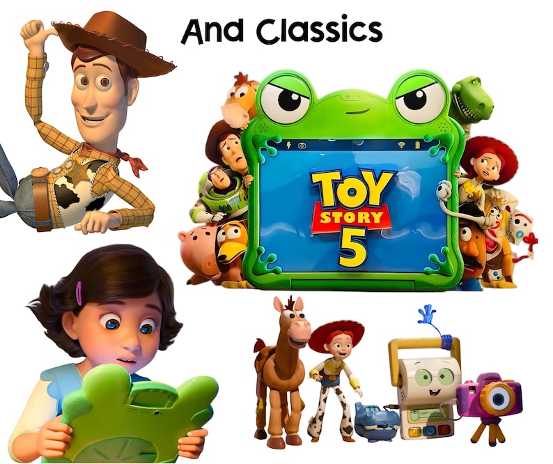 Toy Story 5 PNG, Toy Story 5 Clipart Bundle, Editable Toy Story Buzz Woody new characters, Toy Story 5 Birthday files for shirt cake topper image 3