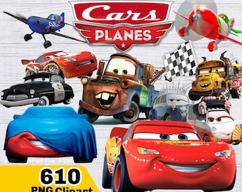 Cars PNG, Cars Clipart Bundle, Planes PNG Instant Digital Download, Cars shirt cake topper, birthday