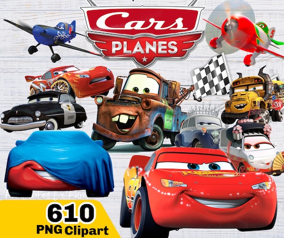 Cars PNG, Cars Clipart Bundle, Planes PNG Instant Digital Download, Cars shirt cake topper, birthday