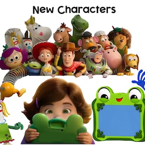 Toy Story 5 PNG, Toy Story 5 Clipart Bundle, Editable Toy Story Buzz Woody new characters, Toy Story 5 Birthday files for shirt cake topper image 2