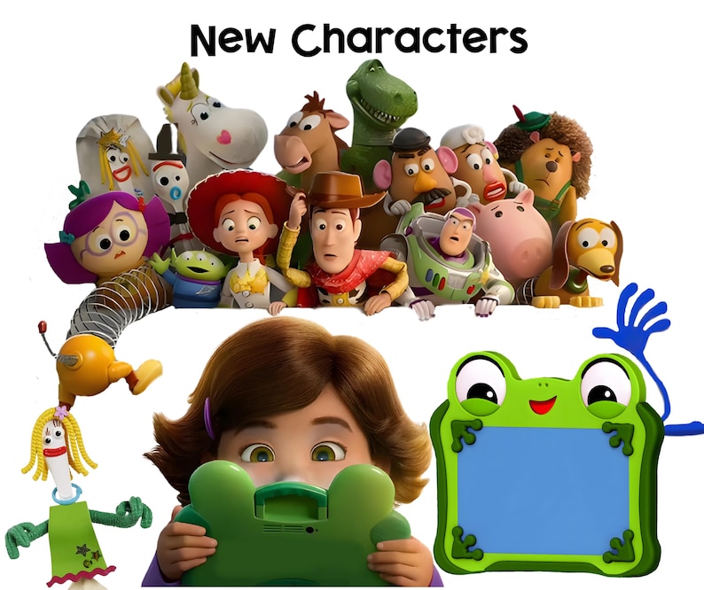 Toy Story 5 PNG, Toy Story 5 Clipart Bundle, Editable Toy Story Buzz Woody new characters, Toy Story 5 Birthday files for shirt cake topper image 2