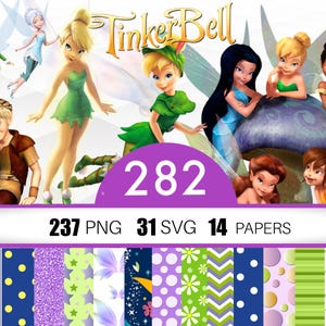 Tinkerbell SVG PNG Bundle, Fairy Clipart Bundle, Tinkerbell svg Instant Download, Tinkerbell Paper, Tinkerbell shirt, cake topper, birthday