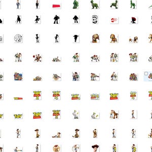 Puede incluir: Una colecci&oacute;n de pegatinas variadas con personajes y logotipos de la serie de pel&iacute;culas de animaci&oacute;n Toy Story. Las pegatinas incluyen im&aacute;genes de Woody, Buzz Lightyear, Rex y el logotipo de Toy Story.