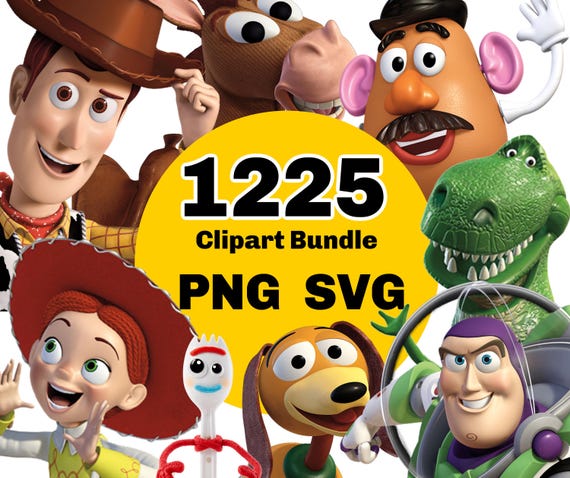 Toy Story PNG, Toy Story Clipart Bundle, Buzz Woody PNG Instant Digital Download, Toy Story SVG, Toy Story shirt cake topper, birthday