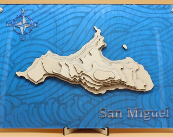 Topografía de la Isla San Miguel