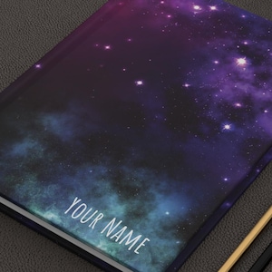 Galaxy Journal, Nebula, Stars, Cosmic Hardcover Notebook - Space Diary, Astronomy Gift, Celestial Planner, Universe Sketchbook, Sci-Fi