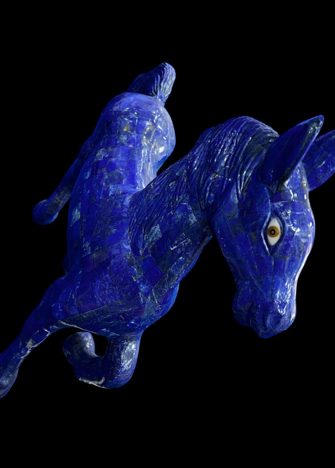 ラピスラズリ 馬の彫刻 ラピスラズリの馬の彫刻、アフガニスタンの石の芸術 - Etsy 日本