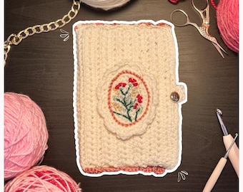 Cottagecore Kindle Sleeve Crochet Pattern: Beginner PDF (Romance Themed)
