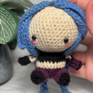 Arcane Jinx Crochet Pattern, doll pattern, league of legends, crochet