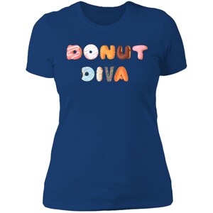 Donut Diva - Women&#39;s Royal Blue T-shirt
