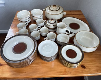 Denby Potters Wheel Rust Dishware Set