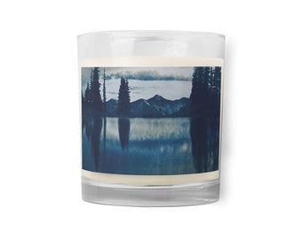 Glass jar soy wax candle - Paradise Divide Reflections