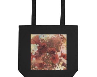 Eco Tote Bag - Rainy Day Poppies