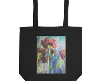 Eco Tote Bag - Victorious Poppies same artwork on both sides