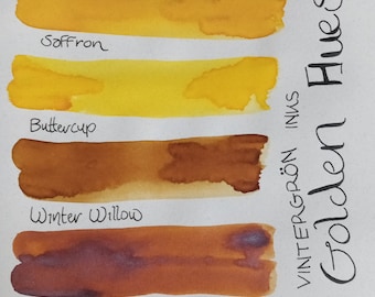 Vintergron Ink - Golden Hues - 40 mL Fountain Pen Inks