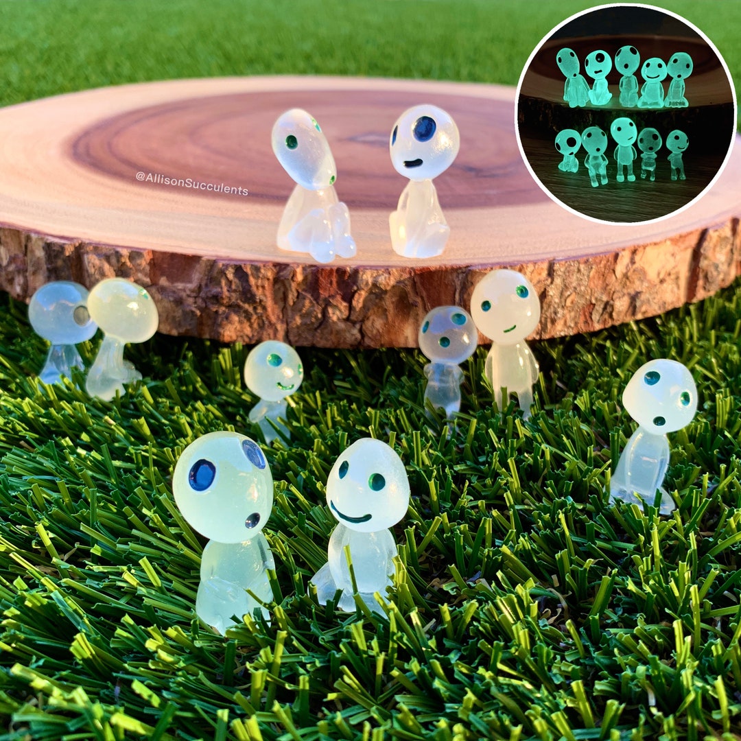 Mini Glow Plants Friends Terrarium Figurines Glow Figurines Terrarium