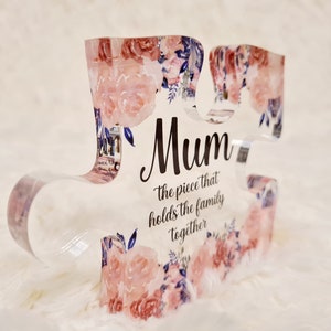 MUM Puzzle Piece, Mothers Day Gift, the piece that holds the family together image 2