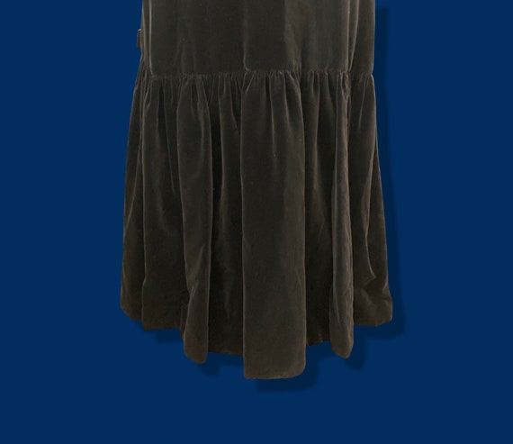 VintageOpera cape/plush silk velvet, beaded butto… - image 8