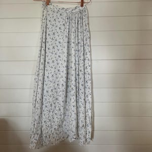 Yohji Yamamoto Pastel Floral Asymmetrical Wrap Skirt – Size 1 – Early 2000s