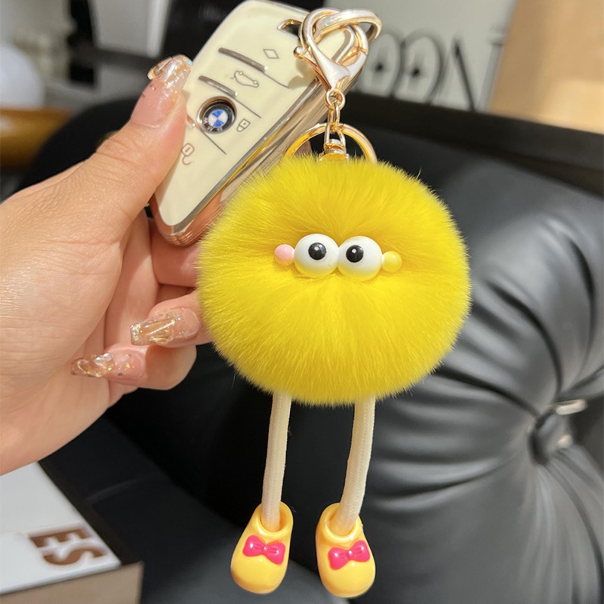 Hype Qlo Accessories Pom Pom Long-leg Plush Cartoon Keychain for