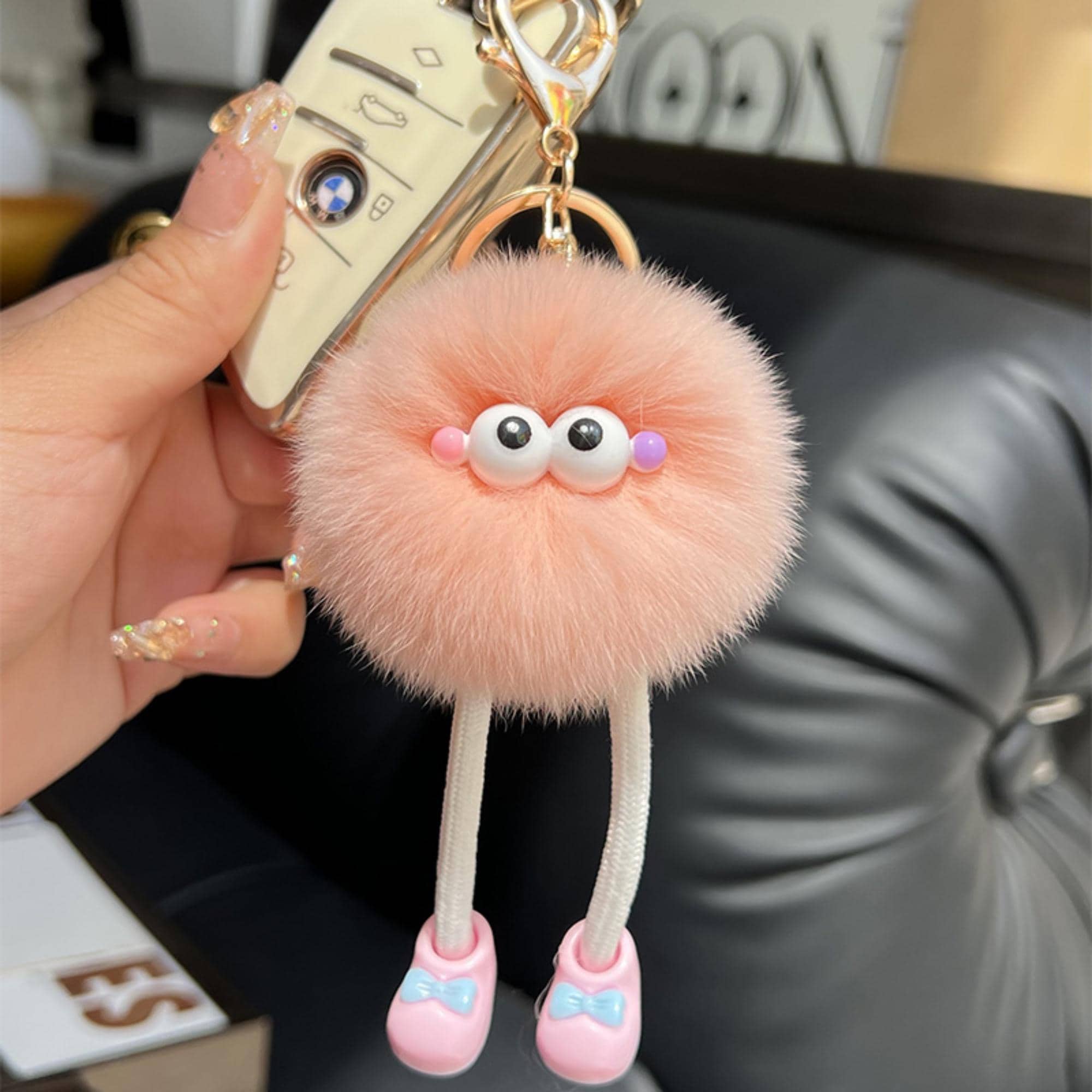 Hype Qlo Accessories Pom Pom Long-leg Plush Cartoon Keychain for