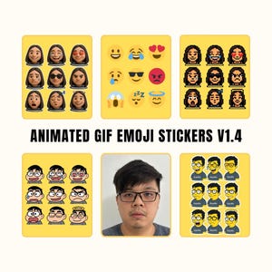 Hype Qlo Arts クレイアニメ、ピクセルアート、クレヨンしんちゃん、シンプソンズ風アニメーションGIF絵文字ステッカーV1.4、デジタルポートレート、ポスター、ギフト