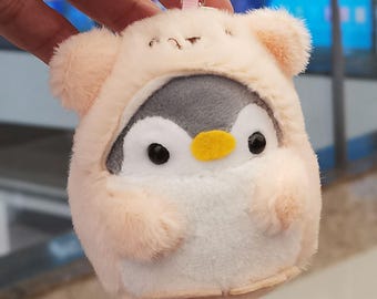 Kawaii Penguin Plush Keychain: Soft Stuffed Animal Bag Charm