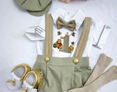 Personalized Boys 1st Birthday Boss Baby Outfit Custom Boss Baby Theme Birthday Suit Baby Boss Monogramed Shirt Pants Suspender Bowtie