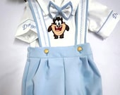 Personalized Boys 1st Birthday Boss Baby Outfit Custom Boss Baby Theme Birthday Suit Baby Boss Monogramed Shirt Pants Suspender Bowtie