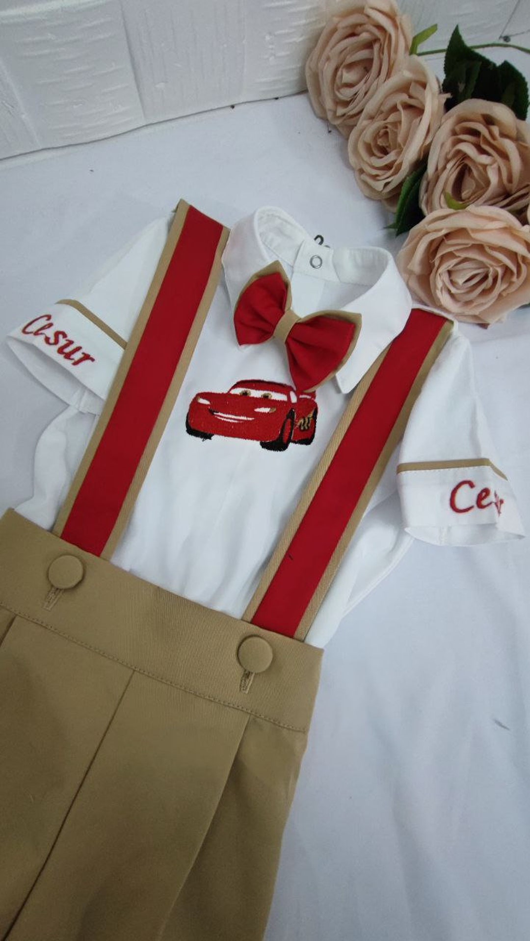 Baby Boy Dress In Car Design Blended Stuff main image 1