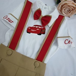 Roupa personalizada para bebês meninos 2º 1º aniversário carros personalizado Disney Pixar carros aniversário carros relâmpago mcqueen camisa carros corrida
