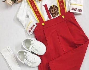 Personalized Baby Boy Safari 1st Birthday Outfit: Lion King Theme