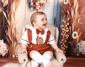 Personalized Boys 1st Birthday Boss Baby Outfit Custom Boss Baby Theme Birthday Suit Baby Boss Monogramed Shirt Pants Suspender Bowtie