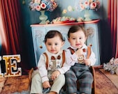 Personalized Boys 1st Birthday Boss Baby Outfit Custom Boss Baby Theme Birthday Suit Baby Boss Monogramed Shirt Pants Suspender Bowtie