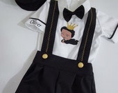 Personalized Boys 1st Birthday Boss Baby Outfit Custom Boss Baby Theme Birthday Suit Baby Boss Monogramed Shirt Pants Suspender Bowtie