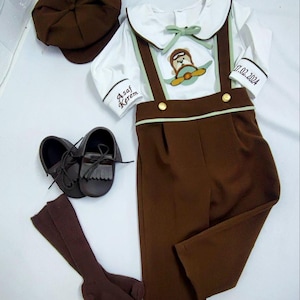 Custom Boys Aviator 1st Birthday Outfit Toddler Custom Name Date Aviator Birthday Boy Birthday Romper Personalized Aviator Birthday Jumpsuit