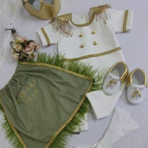 Personalized Baby King Costume Baby Prince Charming Costume, Child Prince baby king outfit A king&#39;s crown. Birthday Costume with Cape,