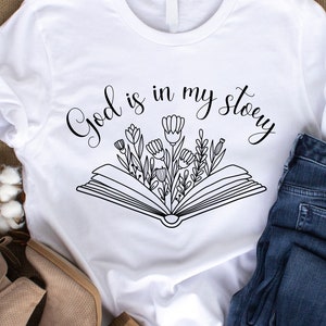 God is in my Story Digital Download, Christian quote svg, Cricut, christian png, bible verse svg, christian svg, inspirational quotes