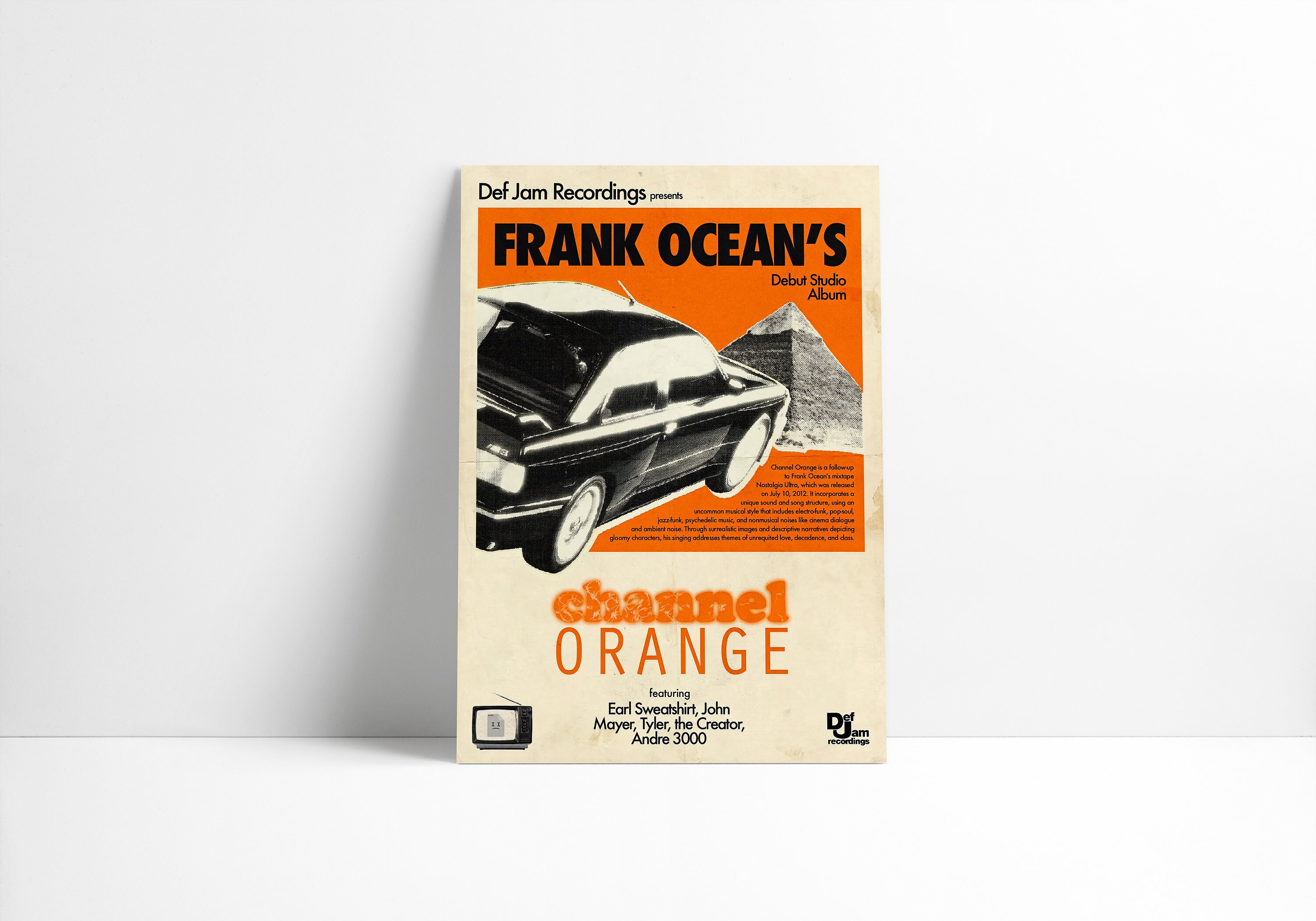 Frank Ocean Channel Orange Poster