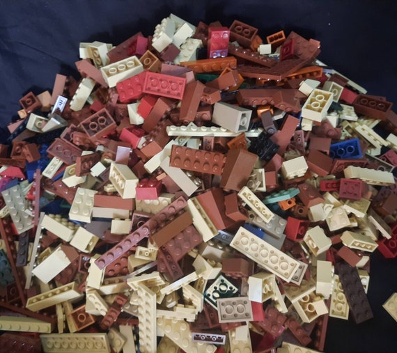 Bulk Lego by the Pound Neutral Tones Black Grey Brown Etsy
