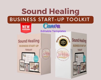 Kit de herramientas de inicio de negocios de sanación por sonido, sanación por sonido, herramientas de sanación por sonido, sanación por sonido imprimible, cuencos cantores imprimibles, cuencos cantores