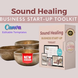 Sound Healing Business Startup Toolkit, Sound Healers Template, Insta Sound Healing Template, Sound Therapy, Sound Bath Business Marketing