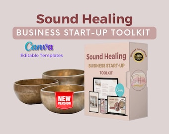 Sound Healing Business Startup Toolkit, Sound Healers Template, Insta Sound Healing Template, Sound Therapy, Sound Bath Business Marketing