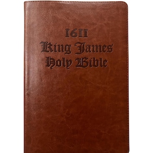 1611 King James Bible Facsimile: Gothic Font, Apocrypha, Faux Leather