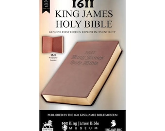 1611 King James Bible Facsimile w/ Apocrypha - 1st Edition, 1,500 Pages, 13-pt Gothic Font
