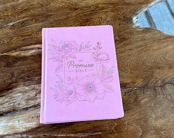Personalized Laser Engraved Journaling KJV Bible With 500+ Coloring Pages — Perfect for Note-Taking and Creatives, Pink and Teal Available