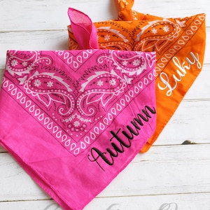 Custom Name Cowgirl Scarf,Western Country Scarf,Cowgirl Themed Bachelorette Party Favor,Cotton Neckerchief,Paisley Design Scarf,Wedding Gift